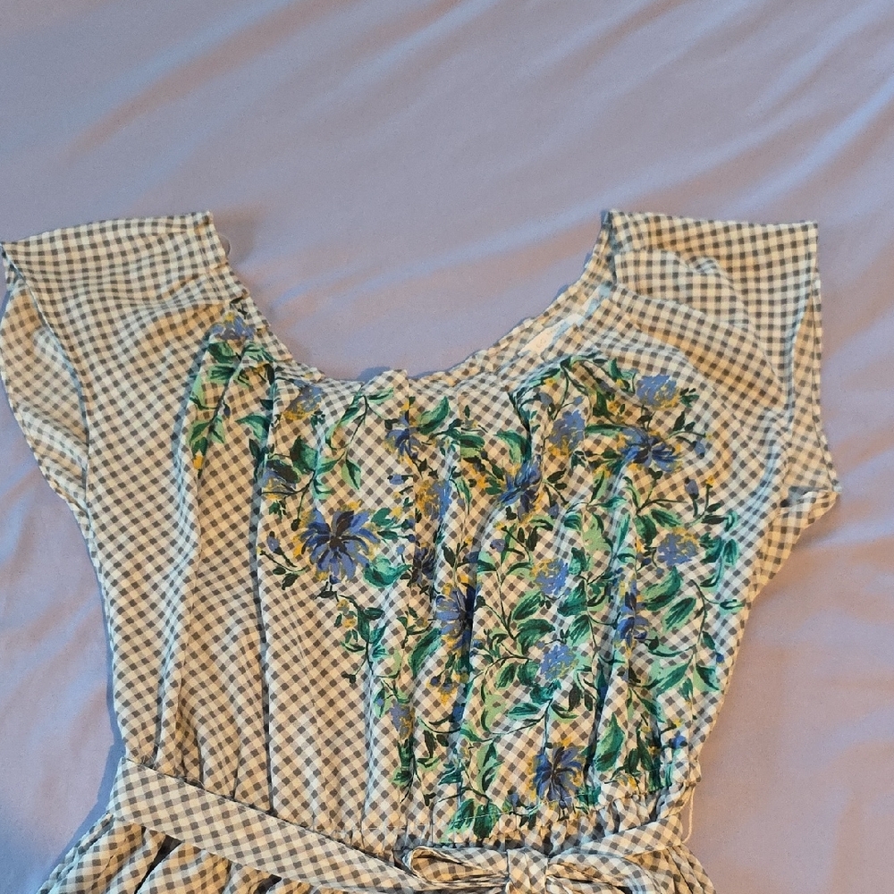 Lauren Conrad Midi Dress Floral Size Medium - Picture 3 of 5